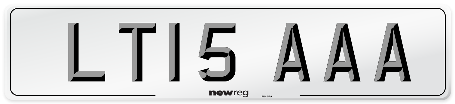 LT15 AAA Number Plate from New Reg